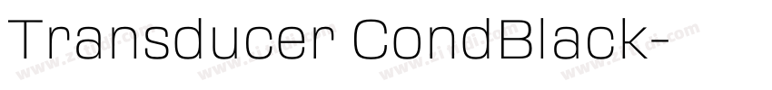 Transducer CondBlack字体转换